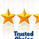 TrustPilot 5-star rating logo with positive reviews