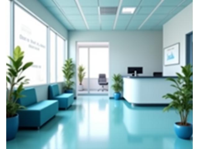 Modern veterinary clinic with equipment and a professional team, depicting veterinary practice protection.